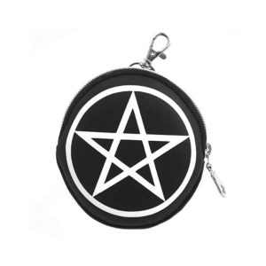 Gothic Pentagram wallet, coin pouch and change purse.
