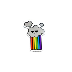 Rainbow Cloud Kawaii Sticker